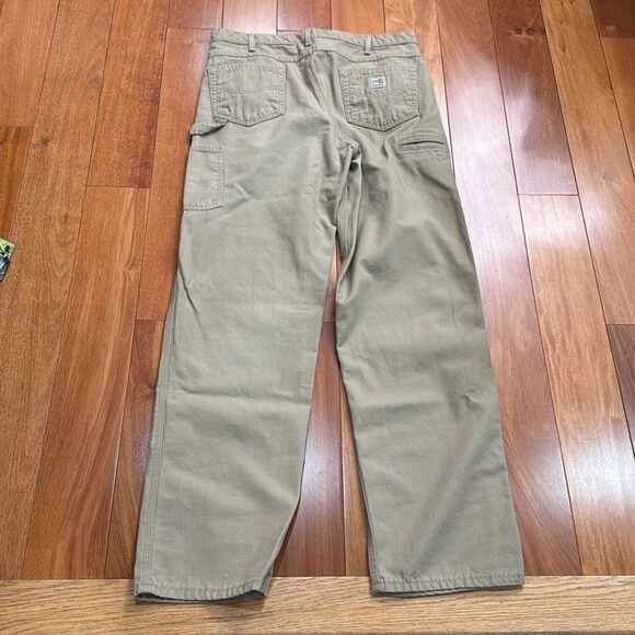Carhartt 2 HRC Cargo Flame Resistant Tan Chinos with Straight Leg Design 36/36 - Picture 2 of 13